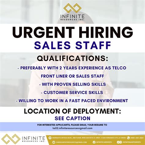 Urgent! Jobs in Isabela .